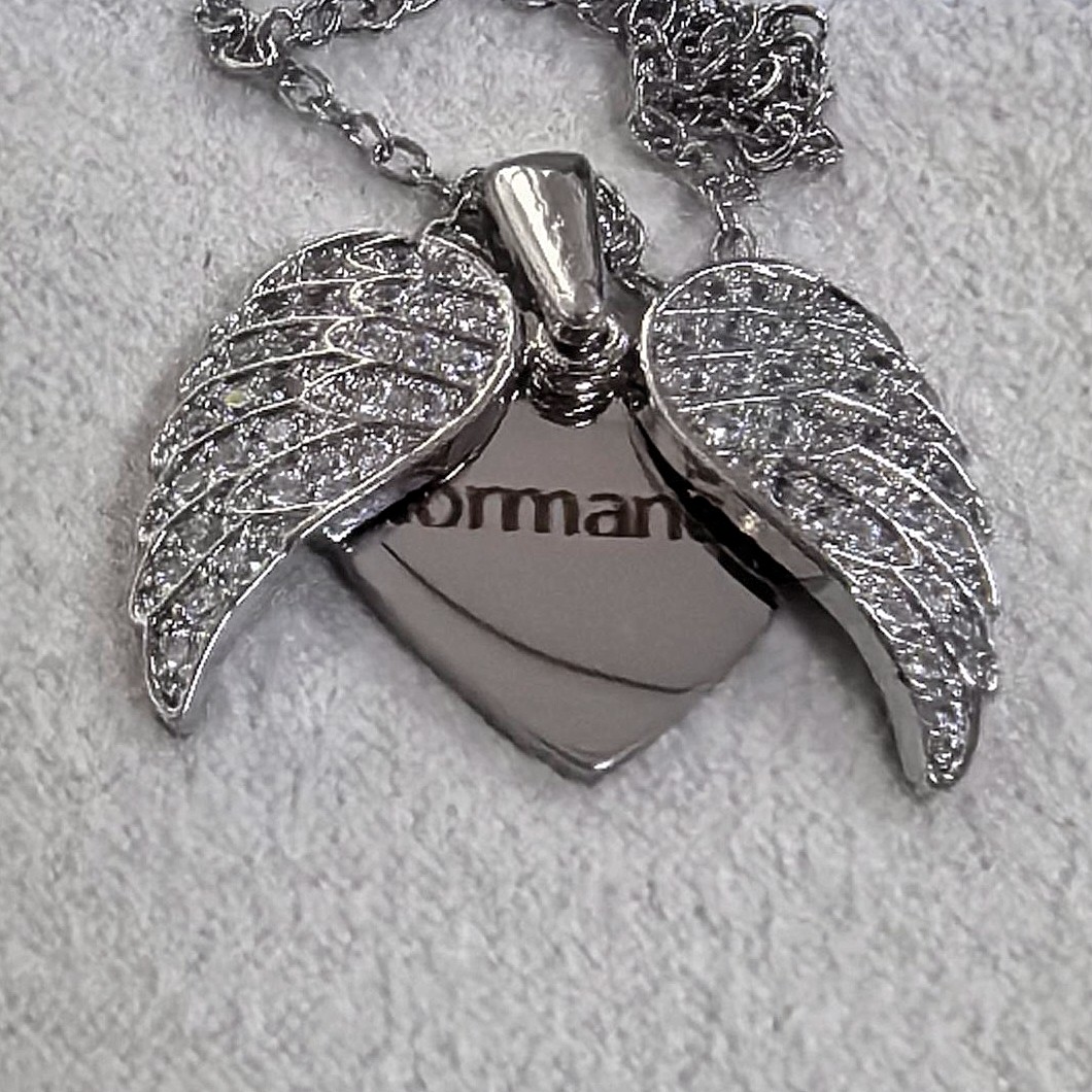 fedsolife fashion necklace custom letter pendant, gold plated titanium steel simple love wings fedsolife fashion necklace custom letter pendant, gold plated titanium steel simple love wings